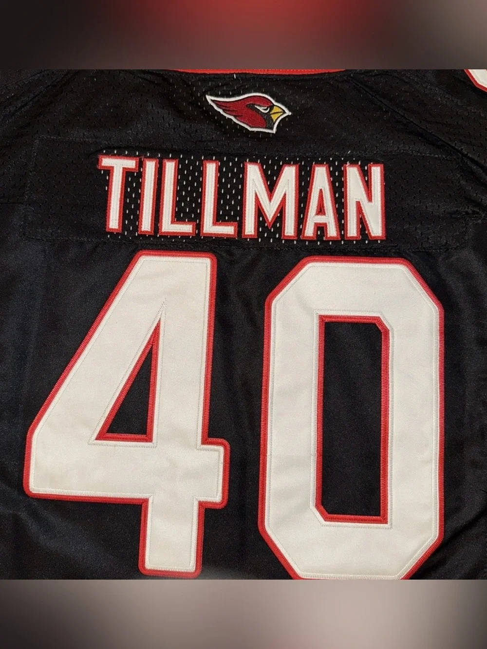 Pat Tillman #40 Nike NFL Cardinals Black Jersey 56 On Field Retired NWT Flaws